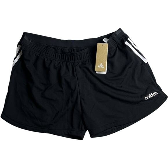 Adidas Black 3-Stripes Aeroready Shorts NWT - Picture 2 of 4